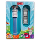 2023 PEZ® Gift Set w/Bunny Dispenser & 6x 5 gram Silver Wafers